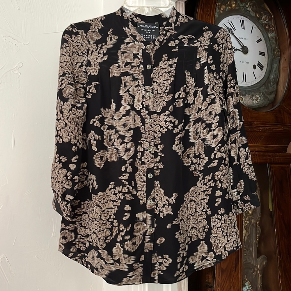 TWELFTH STREET by CYNTHIA VINCENT Silk Blouse